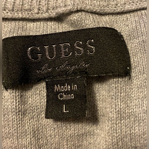 Guess Los Angeles large cotton button up cardigan - Picture 7 of 7